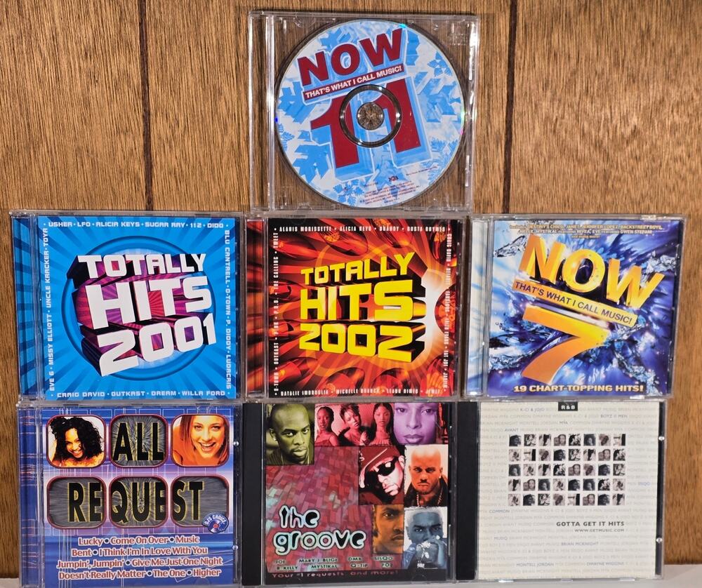 Pop Hits CD Lot NOW 11 NOW 7 Totally Hits 2001 2002 Groove All Request